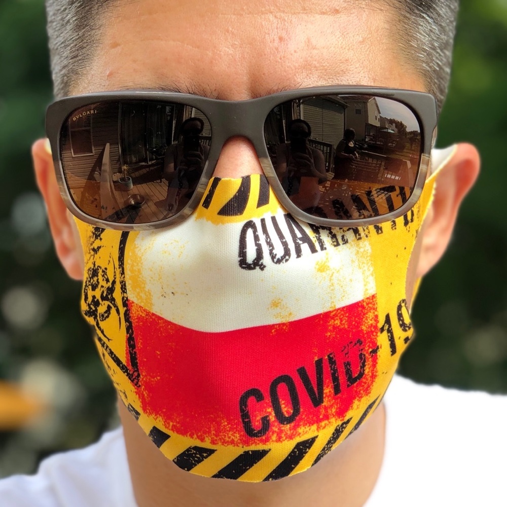 QUARANTINED FACE MASK COVERING. SUPER SOFT & LIGHT